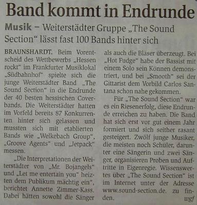 Bericht aus dem Darmstädter Echo im Januar 2007